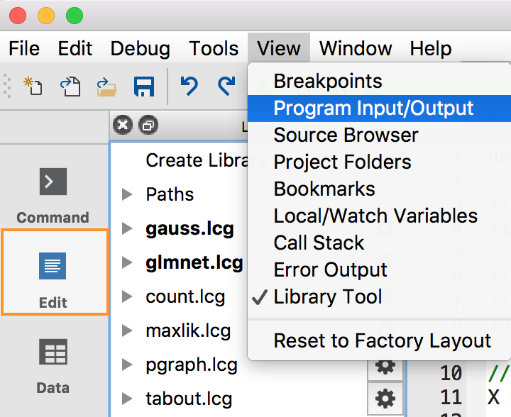 Edit Existing Program
